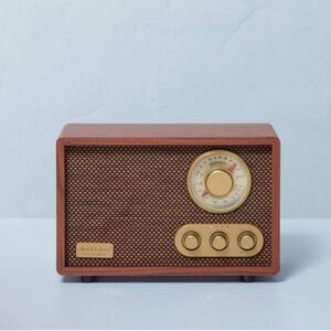 New! Hearth & Hand with Magnolia - Portable AM/FM Bluetooth Radio Tonal Brown